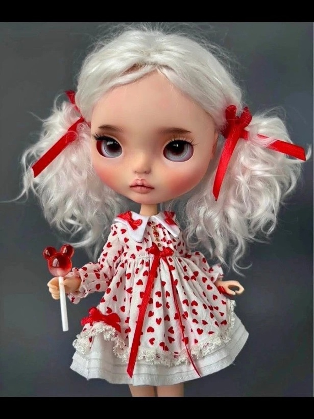 Blythe doll dress - Valentines dress